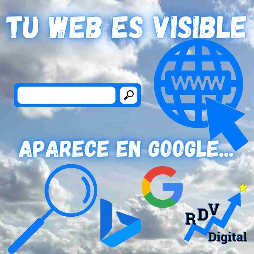 Indexa tu web en motores de búsqueda como Google.